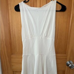 Reformation Cream Sleeveless Dress